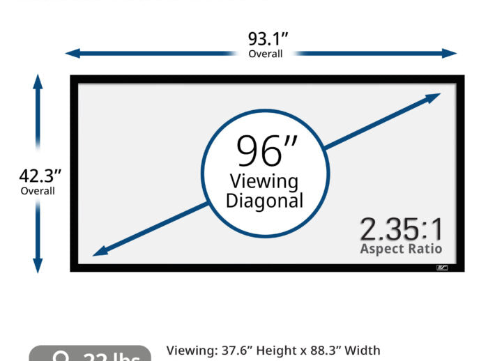 [Acoustically transparent Fixed Frame projection Screen] Sable Frame AcousticPro1080P3 Series